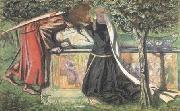 Dante Gabriel Rossetti Arthur's Tomb: The Last Meeting of Launcelort and Guinevere (mk28) oil painting reproduction